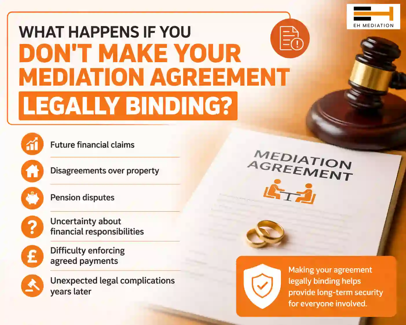 What Happens If You Don't Make Your Mediation Agreement Legally Binding Cornwall?